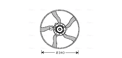 Ventilatorwiel-motorkoeling Ava Cooling CN7532