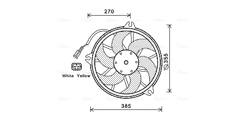 Ventilatorwiel-motorkoeling Ava Cooling CN7536