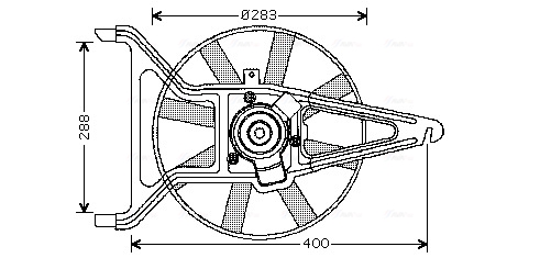 Ventilatorwiel-motorkoeling Ava Cooling CN7539