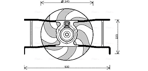 Ventilatorwiel-motorkoeling Ava Cooling CN7545