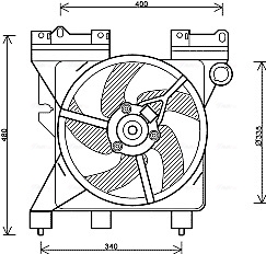 Ventilatorwiel-motorkoeling Ava Cooling CN7547