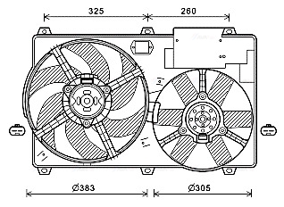 Ventilatorwiel-motorkoeling Ava Cooling CN7554