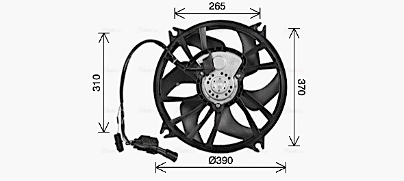 Ventilatorwiel-motorkoeling Ava Cooling CN7556