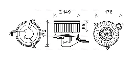 Kachelventilator Ava Cooling CN8291