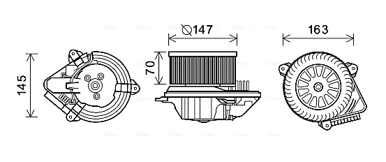 Kachelventilator Ava Cooling CN8293