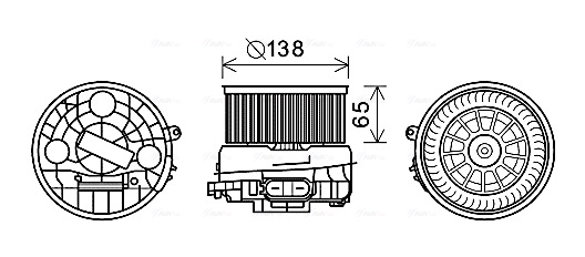 Kachelventilator Ava Cooling CN8303