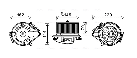 Kachelventilator Ava Cooling CN8505