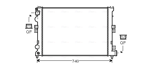 Radiateur Ava Cooling CNA2078