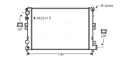 Radiateur Ava Cooling CNA2079