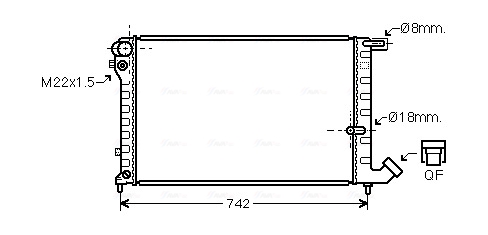 Radiateur Ava Cooling CNA2148