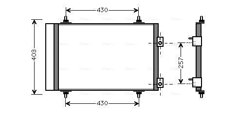 Airco condensor Ava Cooling CNA5240D