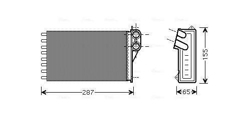 Kachelradiateur Ava Cooling CNA6232