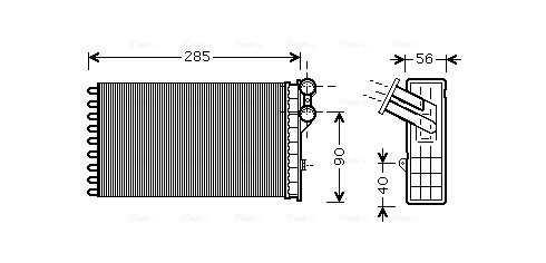 Kachelradiateur Ava Cooling CNA6239