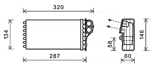 Kachelradiateur Ava Cooling CNA6279