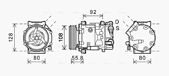 Airco compressor Ava Cooling CNAK282