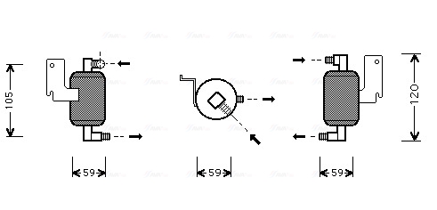 Airco droger/filter Ava Cooling CND186