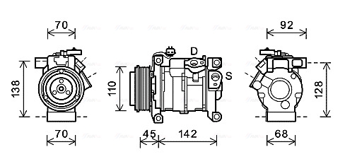 Airco compressor Ava Cooling CRAK128