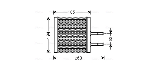 Kachelradiateur Ava Cooling CTA6042