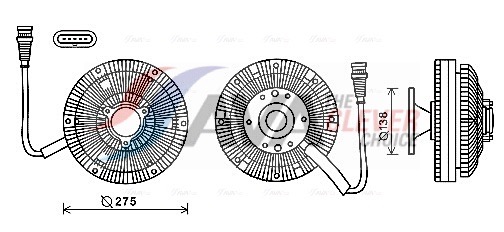 Visco-koppeling Ava Cooling DFC068