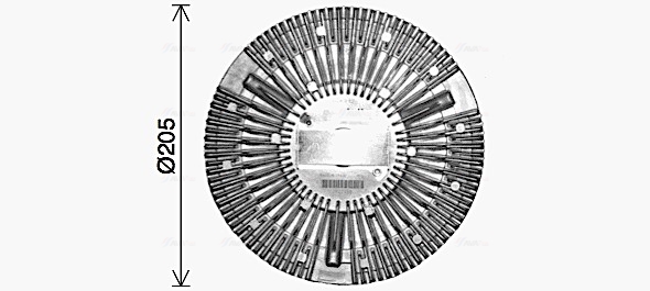 Visco-koppeling Ava Cooling DFC091