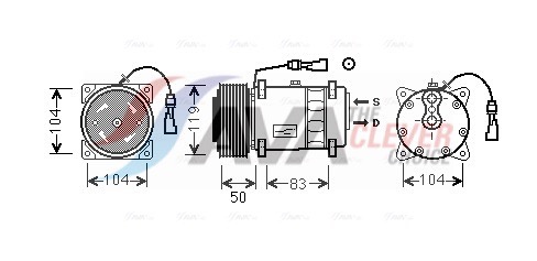 Airco compressor Ava Cooling DFK057