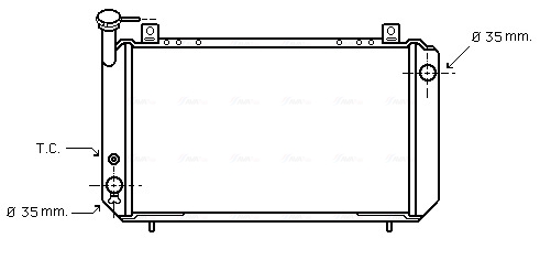 Radiateur Ava Cooling DN2048