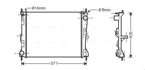 Radiateur Ava Cooling DN2235