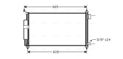 Airco condensor Ava Cooling DN5251D