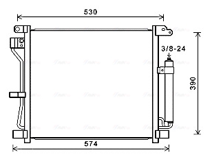 Airco condensor Ava Cooling DN5403D