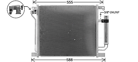 Airco condensor Ava Cooling DN5467D