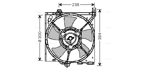 Ventilatorwiel-motorkoeling Ava Cooling DN7520