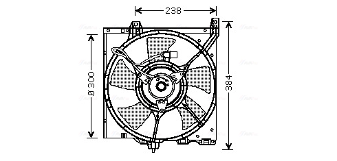 Ventilatorwiel-motorkoeling Ava Cooling DN7504