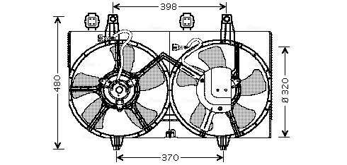 Ventilatorwiel-motorkoeling Ava Cooling DN7511