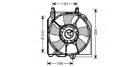 Ventilatorwiel-motorkoeling Ava Cooling DN7521