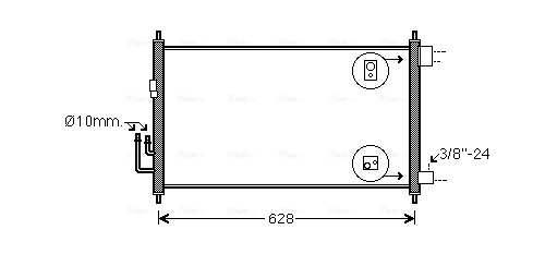 Airco condensor Ava Cooling DNA5372