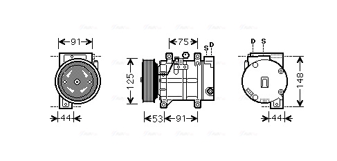 Airco compressor Ava Cooling DNAK259