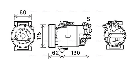 Airco compressor Ava Cooling DNAK390