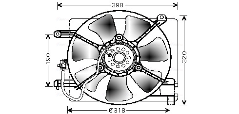 Ventilatorwiel-motorkoeling Ava Cooling DW7502