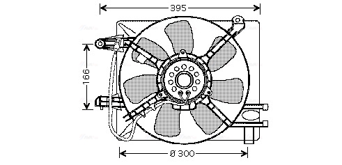 Ventilatorwiel-motorkoeling Ava Cooling DW7505