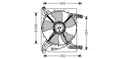 Ventilatorwiel-motorkoeling Ava Cooling DW7506