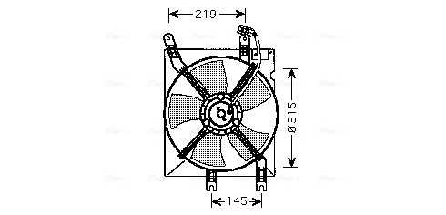 Ventilatorwiel-motorkoeling Ava Cooling DW7508