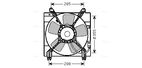 Ventilatorwiel-motorkoeling Ava Cooling DW7509