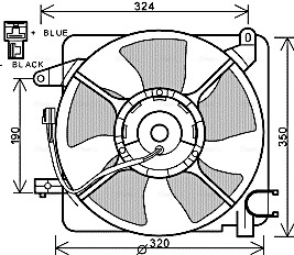 Ventilatorwiel-motorkoeling Ava Cooling DW7519