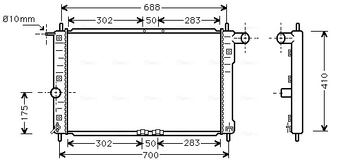 Radiateur Ava Cooling DWA2014