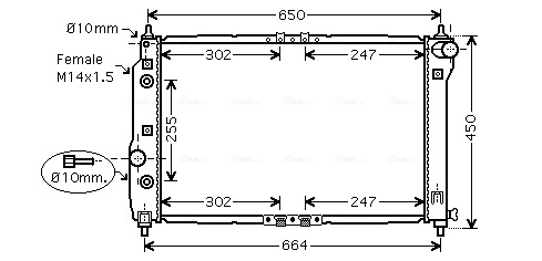 Radiateur Ava Cooling DWA2068