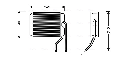 Kachelradiateur Ava Cooling DWA6026