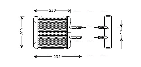 Kachelradiateur Ava Cooling DWA6027