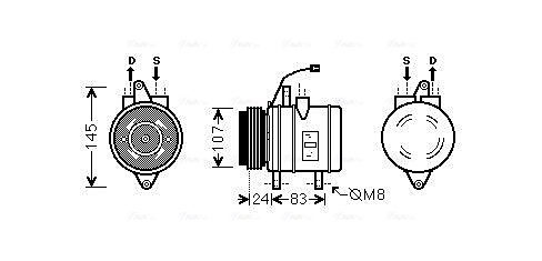 Airco compressor Ava Cooling DWAK096