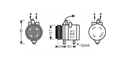 Airco compressor Ava Cooling DWK096