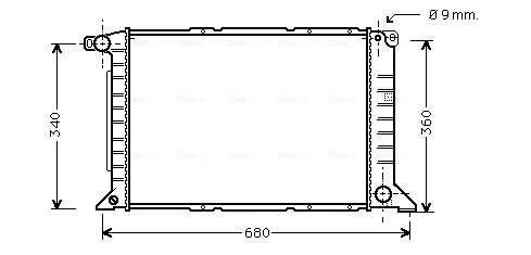 Radiateur Ava Cooling FD2261